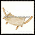 Wooden stand cat hammock bed